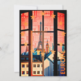 Cartão De Festividades Europe
