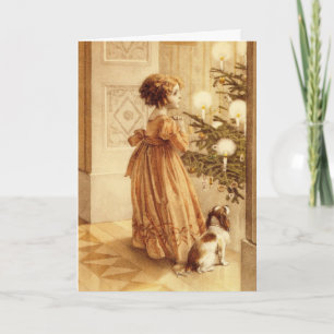 Cartão De Festividades Eve natais vintages - Placa