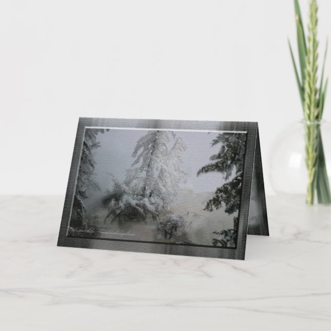 Cartão De Festividades Evergreen Holiday (Frente)