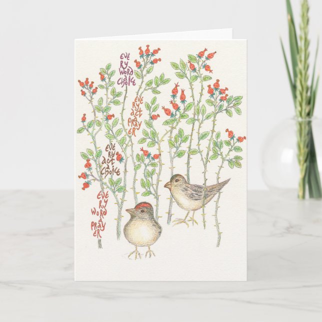 Cartão De Festividades Every Word Notecard (Frente)