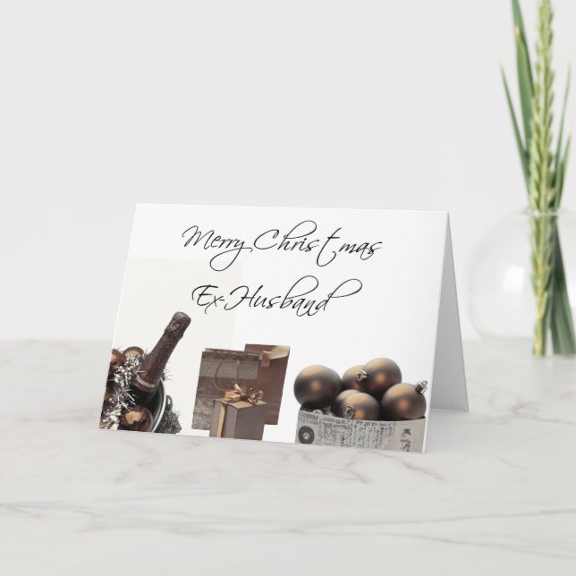 Cartão De Festividades Ex-Marido Feliz Natal (Frente)