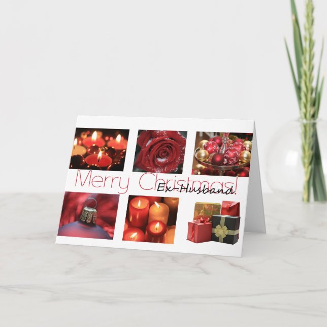 Cartão De Festividades Ex-Marido Feliz Natal (Frente)