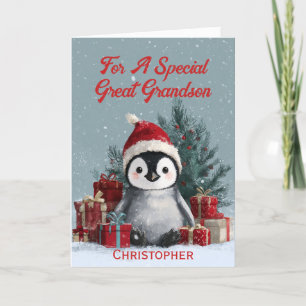 Cartão De Festividades Excelente Avô Cute Baby Penguin