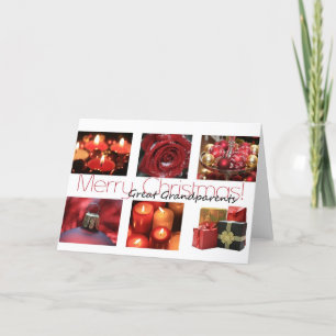 Cartão De Festividades excelente avós vermelho, preto e branco Inverno