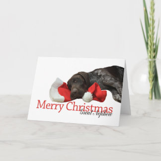 Cartão De Festividades Excelente Grizzly brilhante Sobrinho Feliz Natal