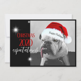 Cartão De Festividades Expectativas de Natal de 2020, Huey de chapéu de P