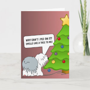 Cartão De Festividades Explique o significado do Natal a seu cão agora!