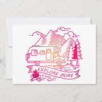 Explore Mais Camper Rosa Van Mountain Lover