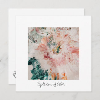 Cartão De Festividades Explosão de Placa de Feriado Plano do Quadrado de