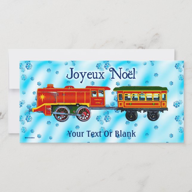 Cartão De Festividades Express de Natal - Joyeux Noël (Frente)