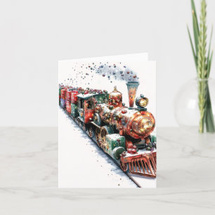 Cartão De Festividades Expresso do Papai Noel