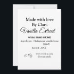 Cartão De Festividades Extrato de baunilha casado adicionar ingredientes<br><div class="desc">Design</div>