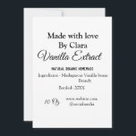 Cartão De Festividades Extrato de baunilha casado adicionar ingredientes<br><div class="desc">Design</div>