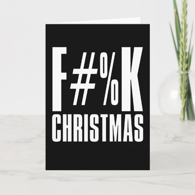 Cartão De Festividades F#%K Natal (Frente)