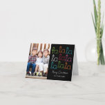 Cartão De Festividades Fa La La Holiday Photo Card<br><div class="desc">Celebrate the season with this modern and stylish holiday card from Berry Berry Sweet.</div>