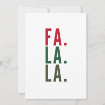 Fa La La La, Saudações Alegres