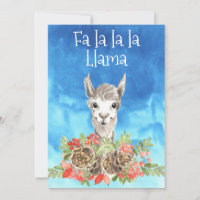 Fa La Llama Cute Christmas