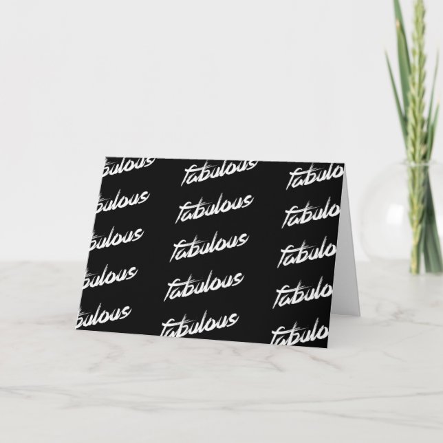 CARTÃO DE FESTIVIDADES "FABULOSO" É COMO "NOSSO NATAL" SERÁ (Frente)