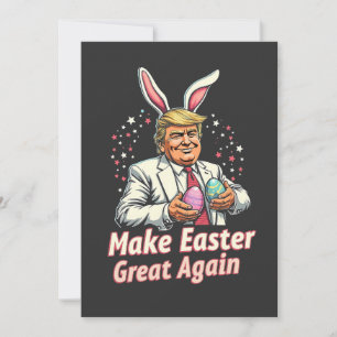 Cartão De Festividades Faça a Páscoa grande novamente Ovos de Trump Pásco