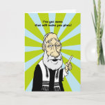 Cartão De Festividades Faça-o girar<br><div class="desc">Mande cumprimentos a seus amigos e familiares a Hanukkah com os sábios atos do Rabbi Moshe.</div>