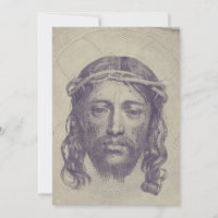 Face de Cristo no Véu de Santa Verônica Sagrada Fa