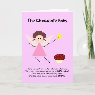Cartão De Festividades Fada de Chocolate