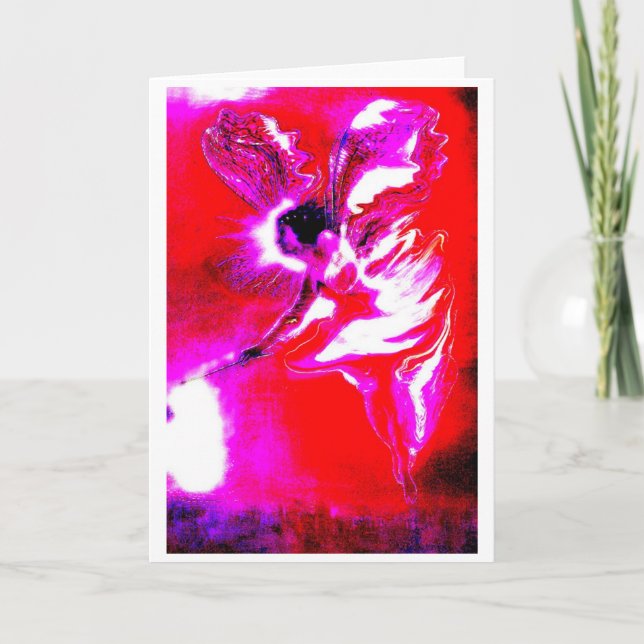 Cartão De Festividades Fada de Natal (Frente)