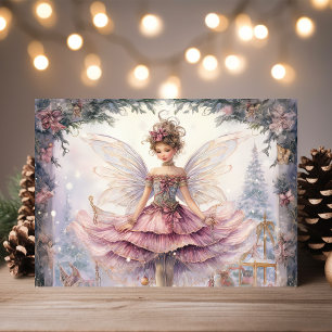 Cartão De Festividades Fada do Açúcar Bailarina Deslumbrante Natal