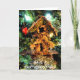 Cartão De Festividades Fairy House Christmas Card (Frente)