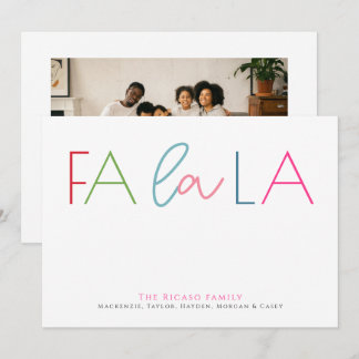 Cartão De Festividades Falala Simples Natal Personalizado Foto
