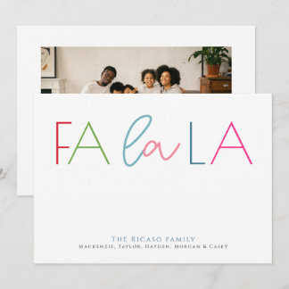 Cartão De Festividades Falala Simples Natal Personalizado Foto