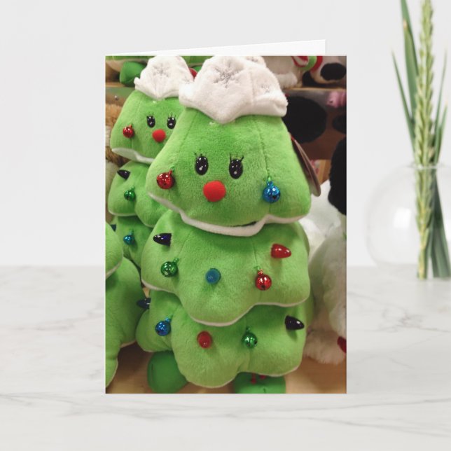 CARTÃO DE FESTIVIDADES FALANDO NA ÁRVORE DE NATAL COM MEU GÊMEO NO NATAL (Frente)