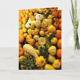 Cartão De Festividades Fall Gourds