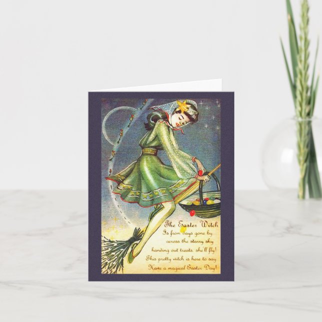 Cartão De Festividades Falln Easter Witch (Frente)