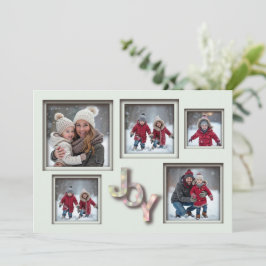 Cartão De Festividades Família de Fotografias Natal 5 da Mint 3D