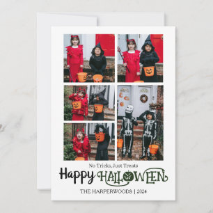 Cartão De Festividades Família de Halloween de abóbora-a-lanterna 5 Foto