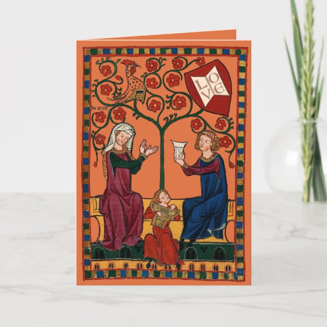 Cartão De Festividades Família Feliz (Frente)