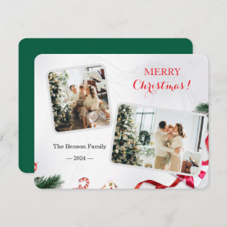 Cartão De Festividades Família Feliz Natal 2 Foto