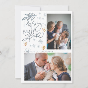Cartão De Festividades Família Feliz Natal Nórdico Foto Natal 