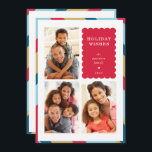 Cartão De Festividades FAMÍLIA MULTI FOTO, fronteira geométrica mínima mo<br><div class="desc">por kat massard >> WWW.SIMPLYSWEETPAPERIE.COM<<< An elegant card design featuring quote that you can change yourself! White geometric border on the backside, giving you the opportunity to handwrite a personal message or place a full portrait photo. NOTE >> Entre em contato comigo kat@simplysweetpaperie.com se precisar de ajuda para redimensionar perfeitamente...</div>