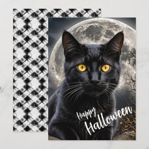 Cartão De Festividades Familiar Lua - O Observador nas Sombras