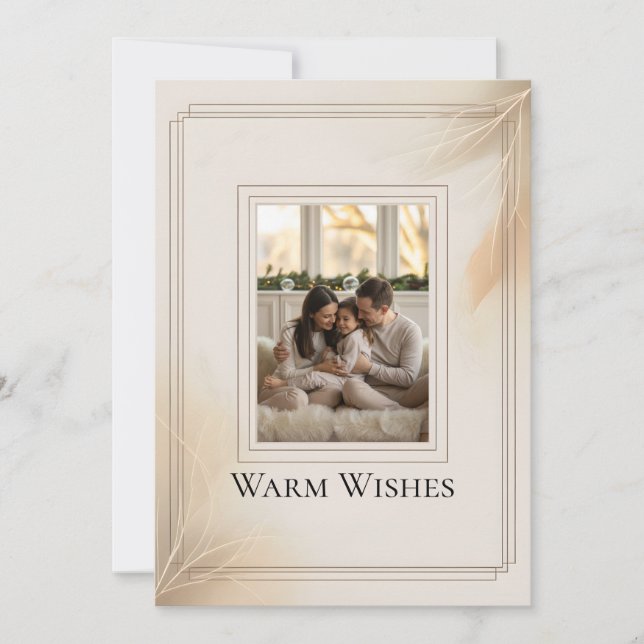 Cartão De Festividades Family Photo Christmas Card (Frente)