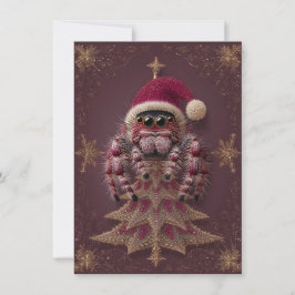 Cartão De Festividades Fancy Jumping Spider Christmas Cards