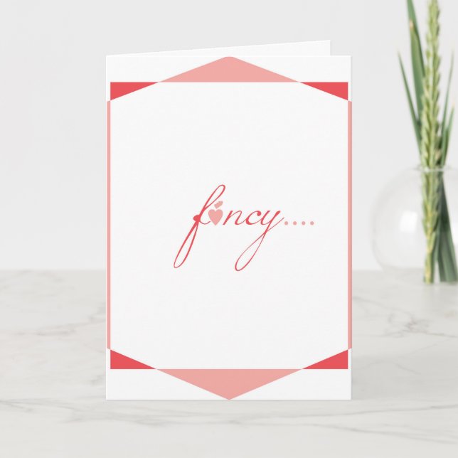 Cartão De Festividades Fancy You (Frente)