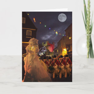 Cartão De Festividades Fantasma de Charles Dickens perto