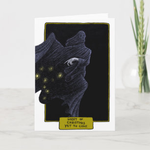 Cartão De Festividades fantasma do Natal a vir ainda