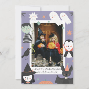 Cartão De Festividades Fantasma Halloween Meu primeiro bebê Boo
