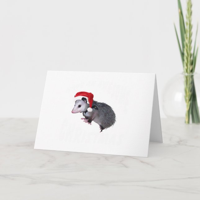 Cartão De Festividades Fantástico Possum Christmas (Frente)