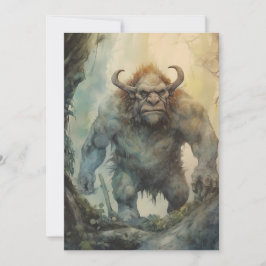Cartão De Festividades Fantasy Hulking - Criatura mitológica do Troll