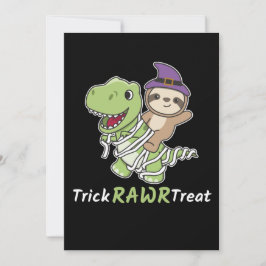 Cartão De Festividades Fardo de Preguiça Rawr Guloseima T-rex Múmia Fanta